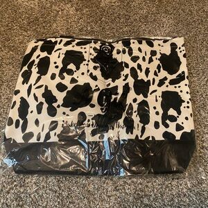 Black and White Cow Print Tote Bag